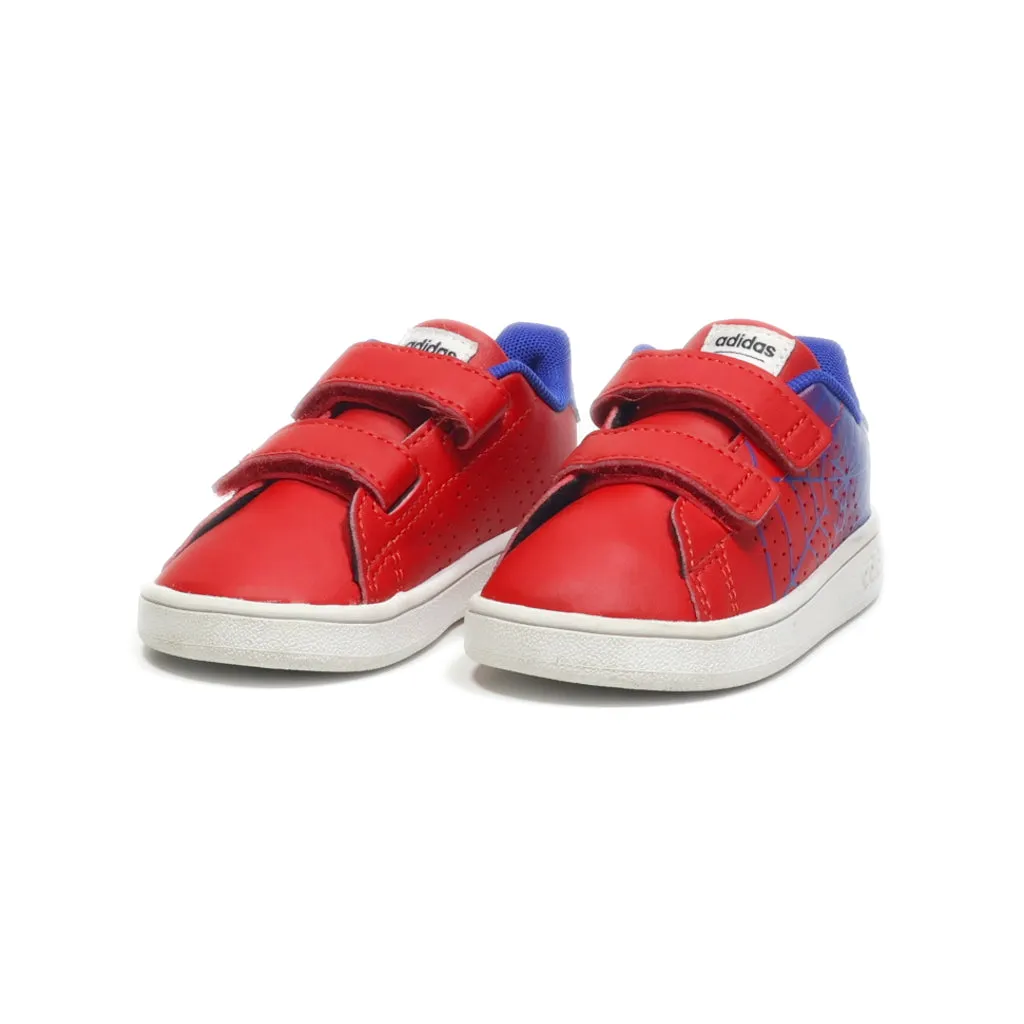 Adidas Advantage Sneakers Leather Red Colour For Kids