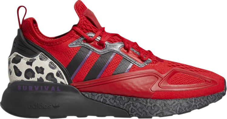 Adidas Jalen Ramsey x ZX 2K Boost 'Survival Is Rare' Sneakers, Red