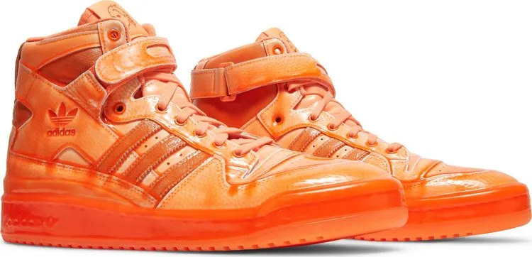 Adidas Jeremy Scott x Forum High 'Dipped - Signal Orange' Sneakers, orange