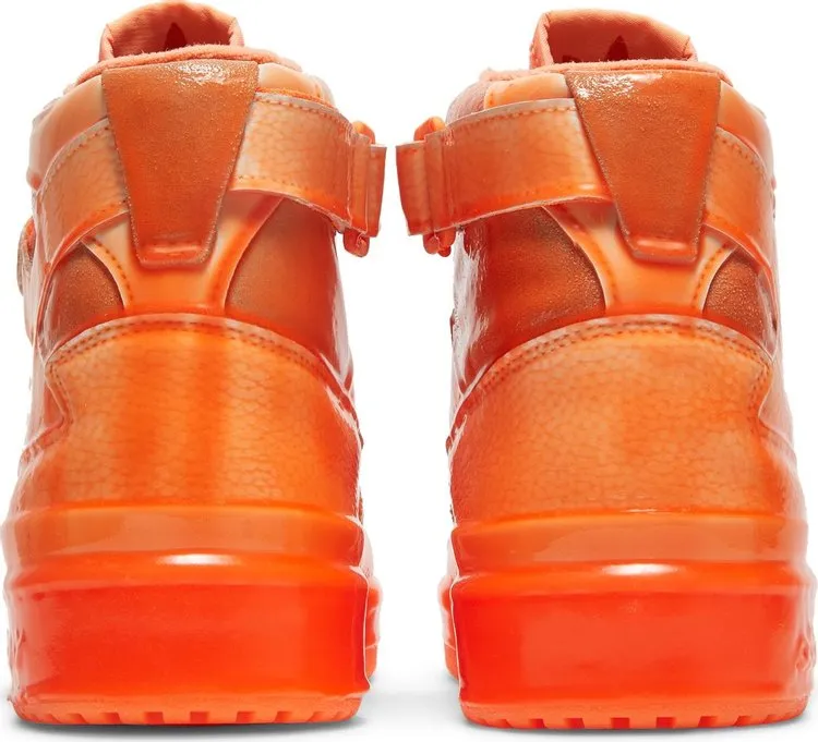 Adidas Jeremy Scott x Forum High 'Dipped - Signal Orange' Sneakers, orange