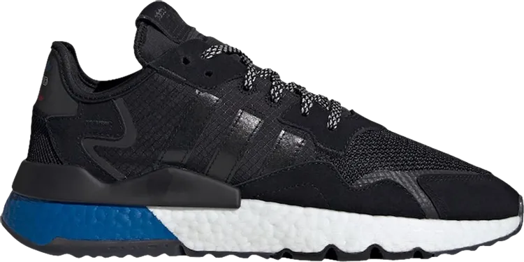 Adidas Nite Jogger 'Lush Blue Boost' Sneakers, Black