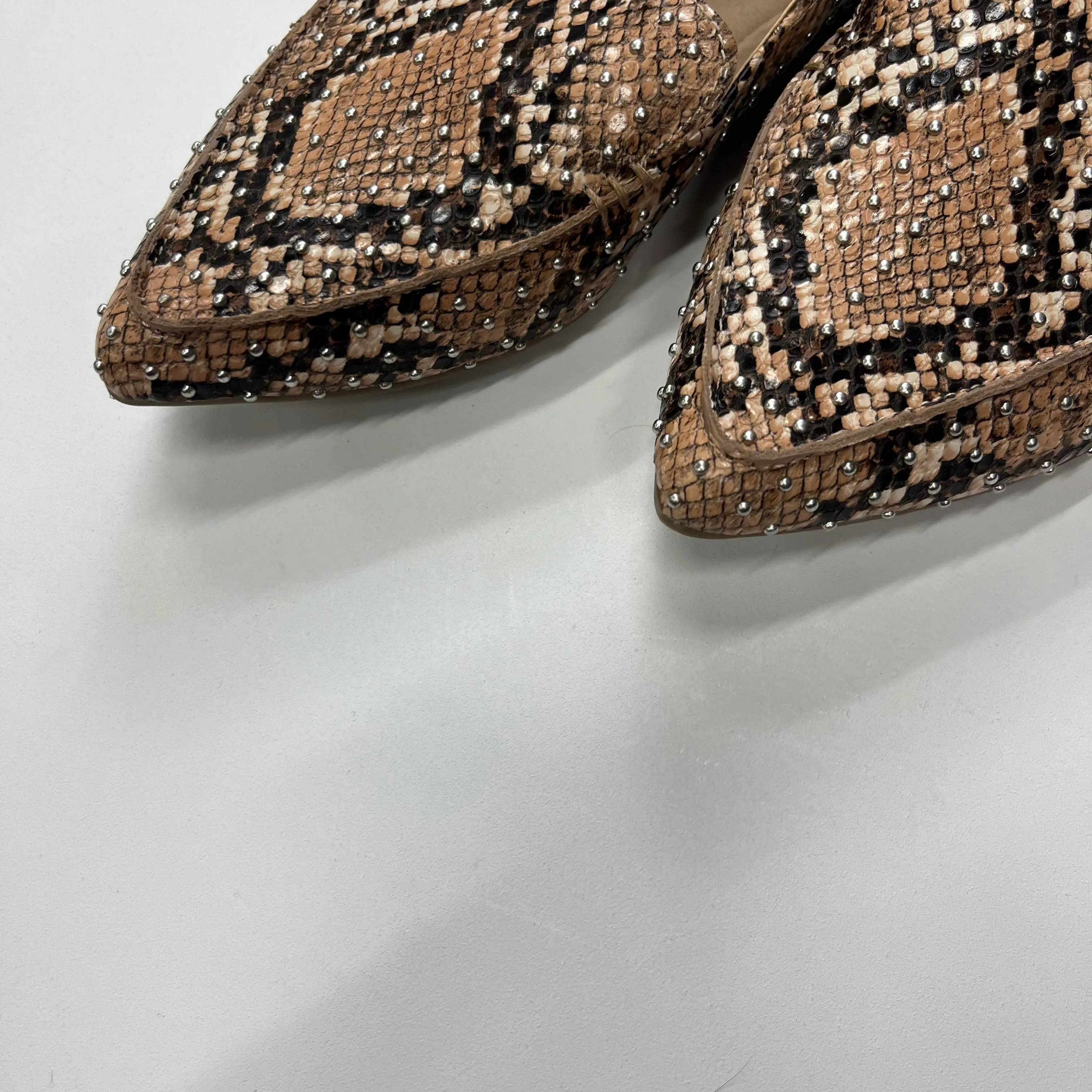 Animal Print Shoes Flats Loafer Oxford Steve Madden, Size 7.5