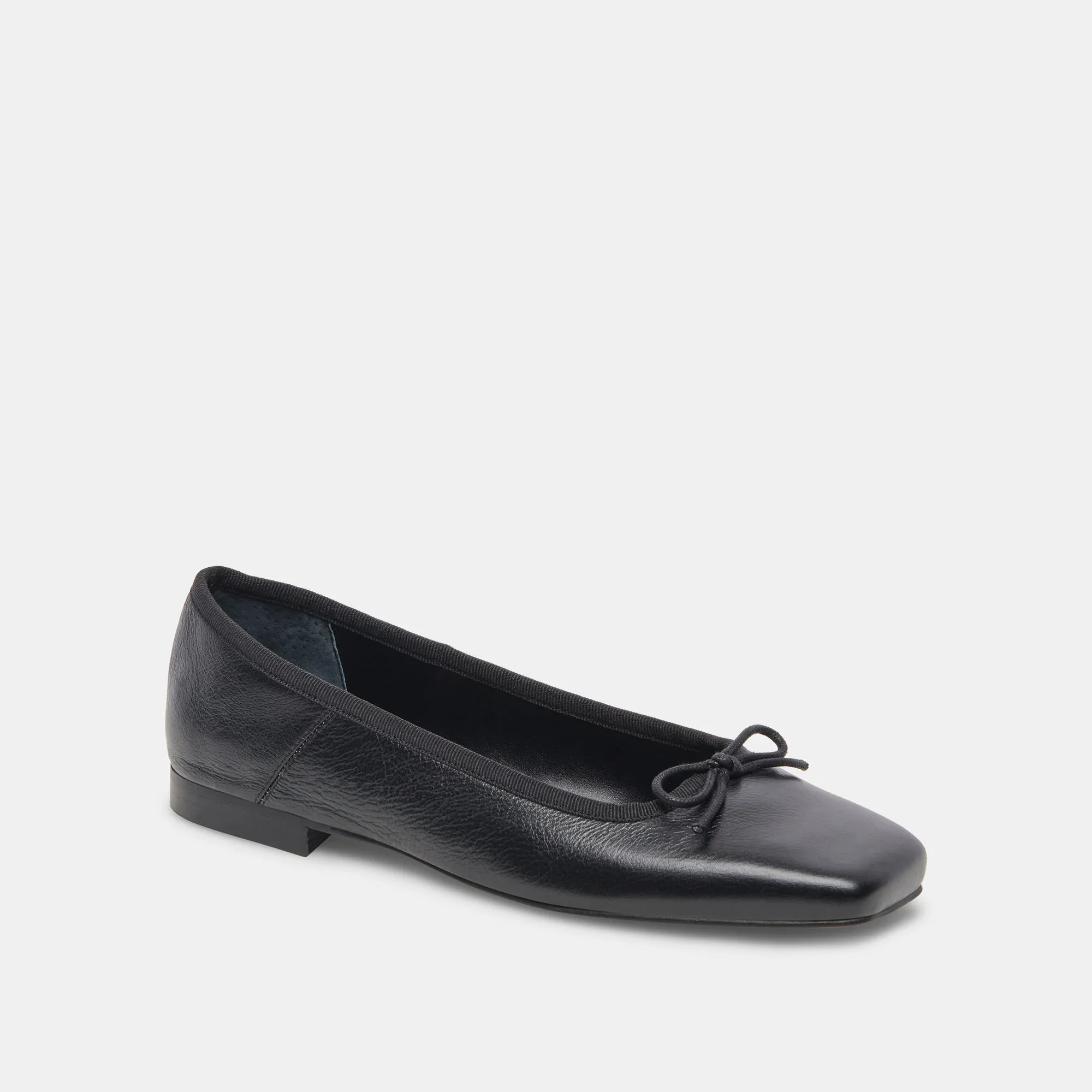 ANISA BALLET FLATS BLACK LEATHER