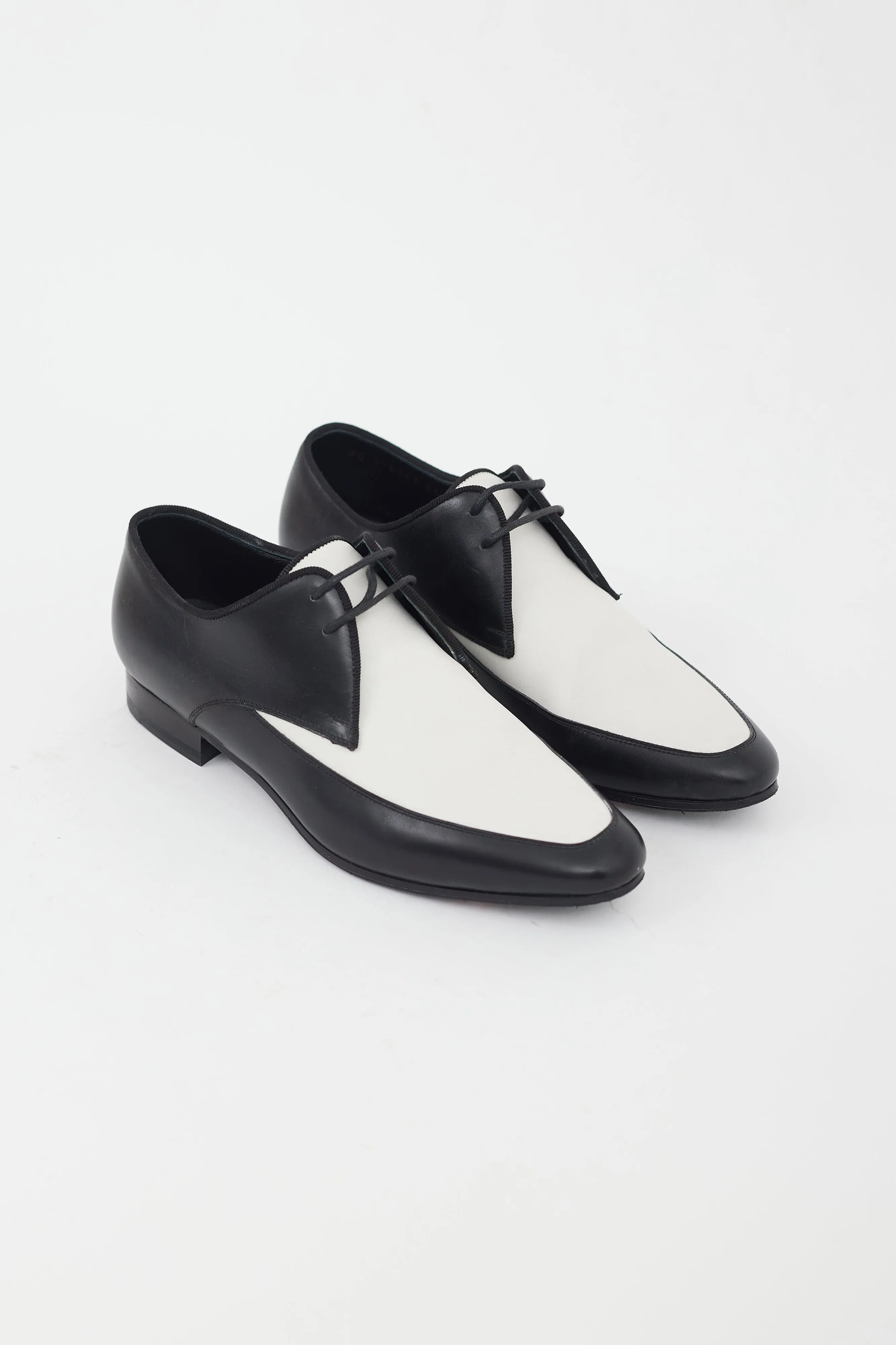 Black & White Leather Oxford