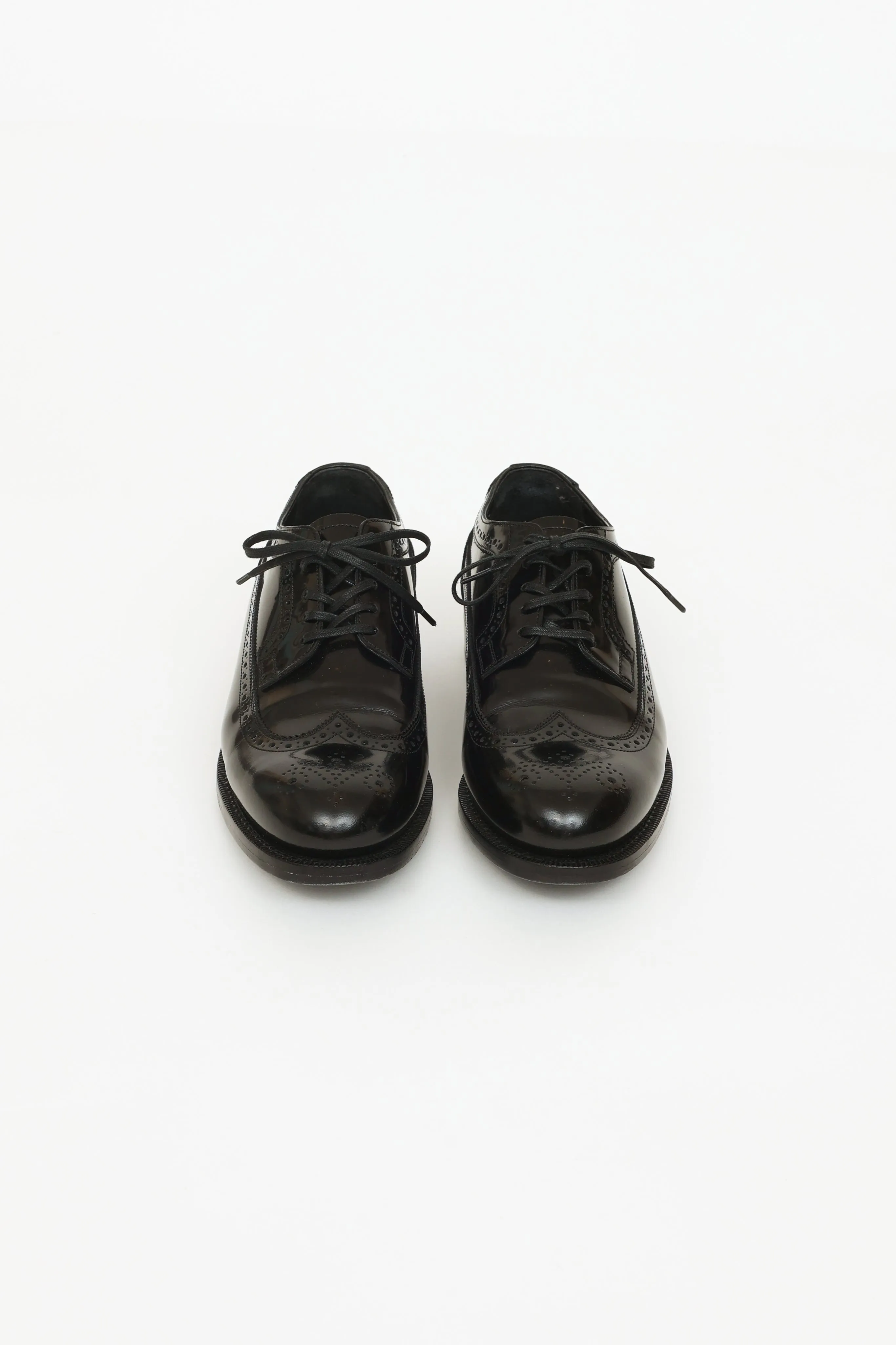 Black Wingtip Oxfords