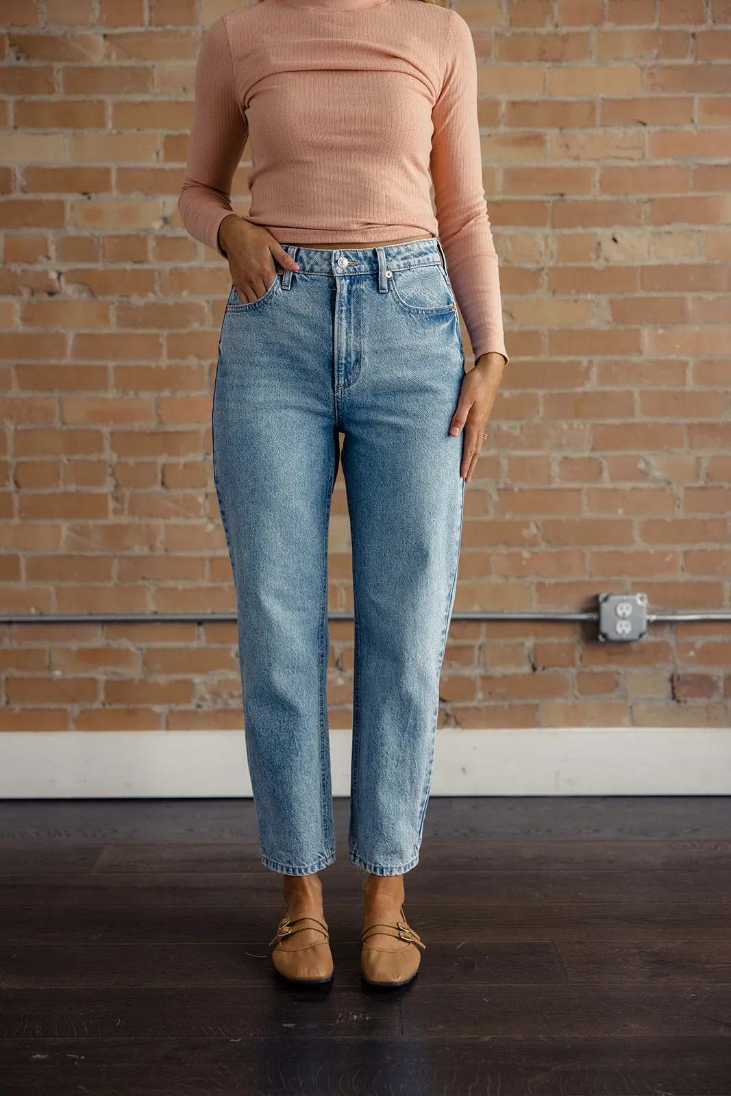 Blake High Rise Mom Jeans