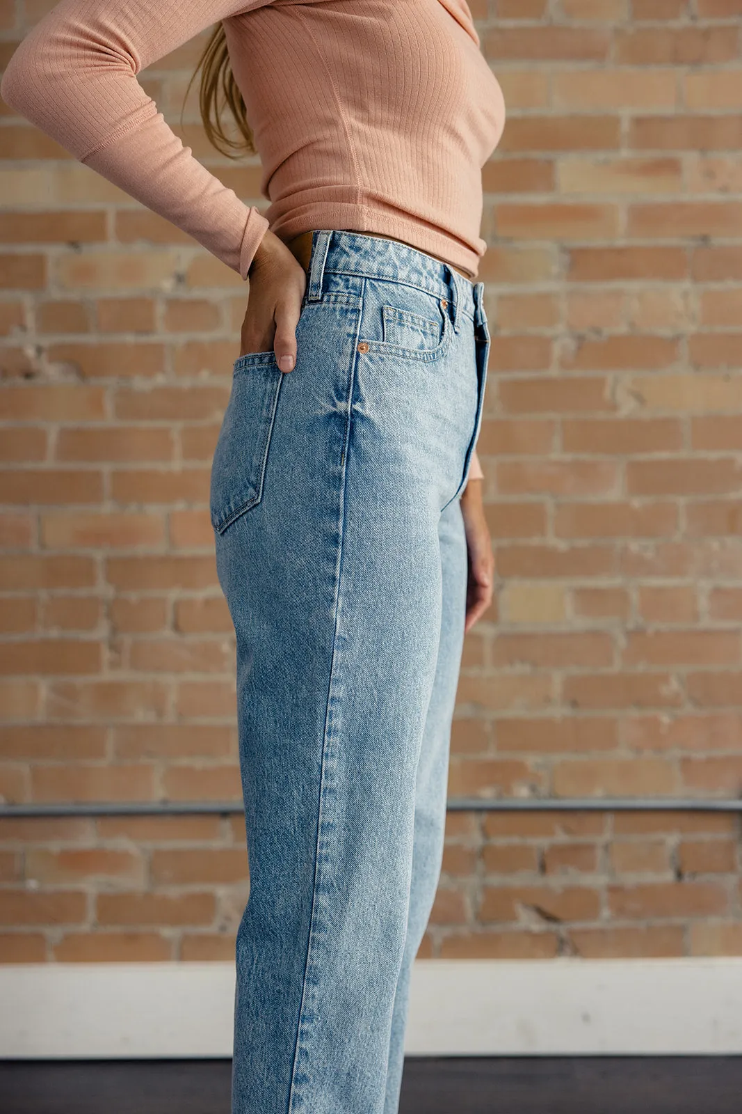 Blake High Rise Mom Jeans