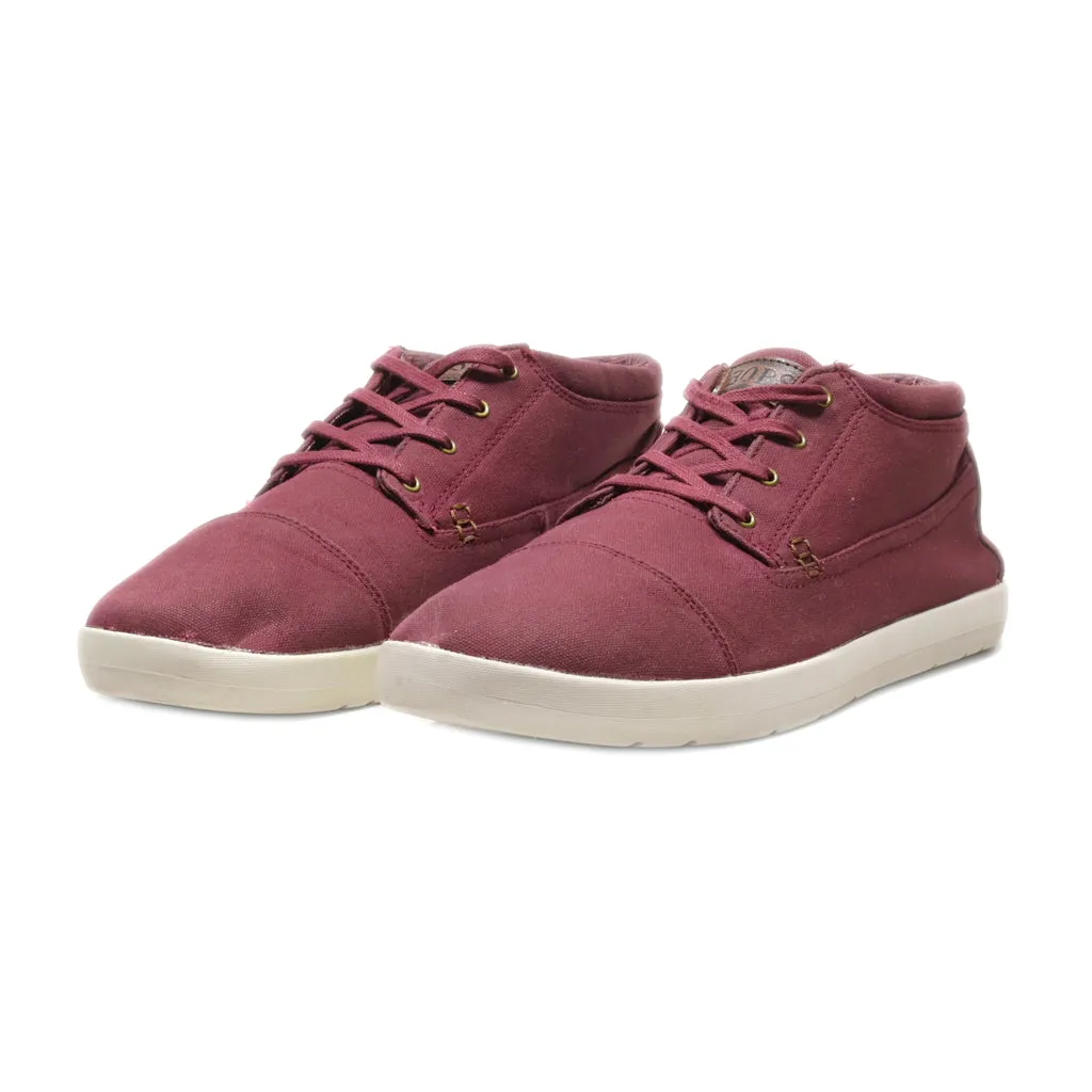 Bobs Casual Lace Ups Canvas Maroon Colour For Men