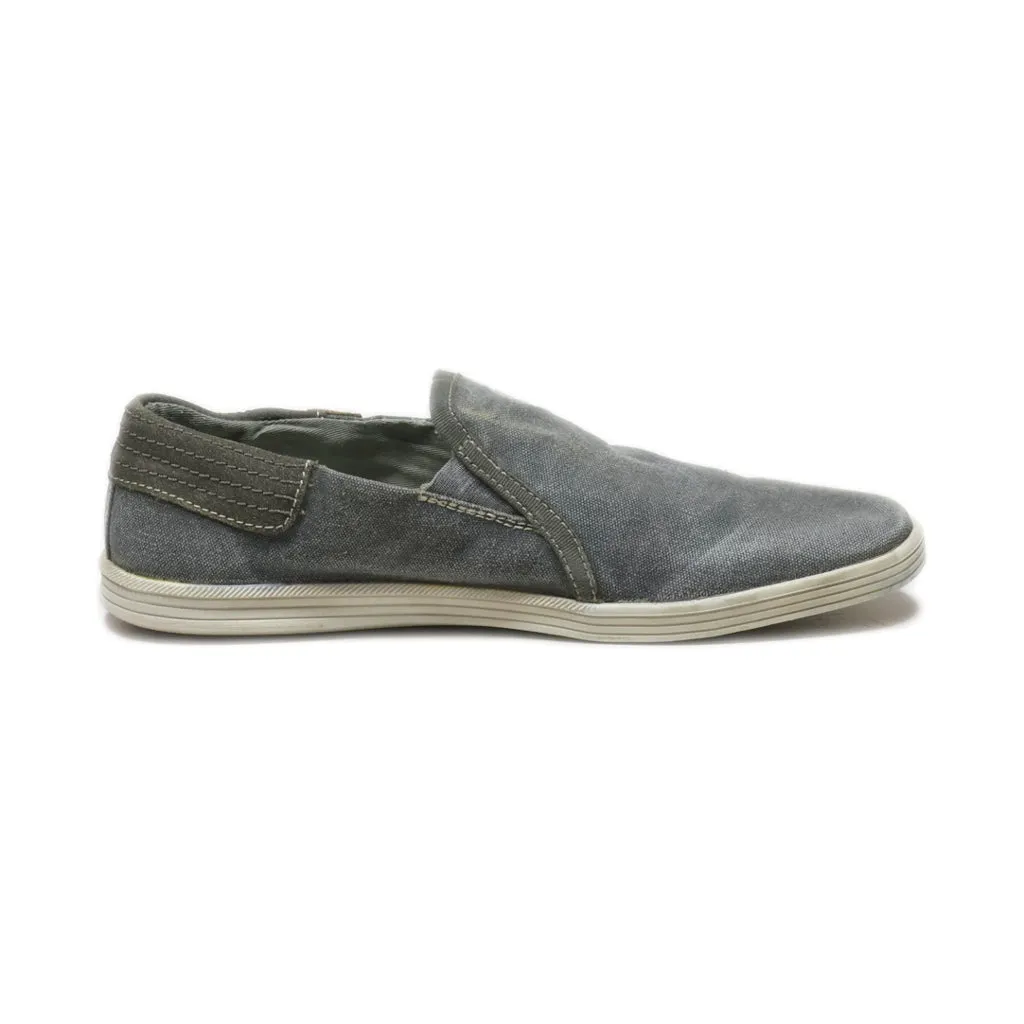 Bugatti Casual Slip Ons Canvas Grey Colour For Men