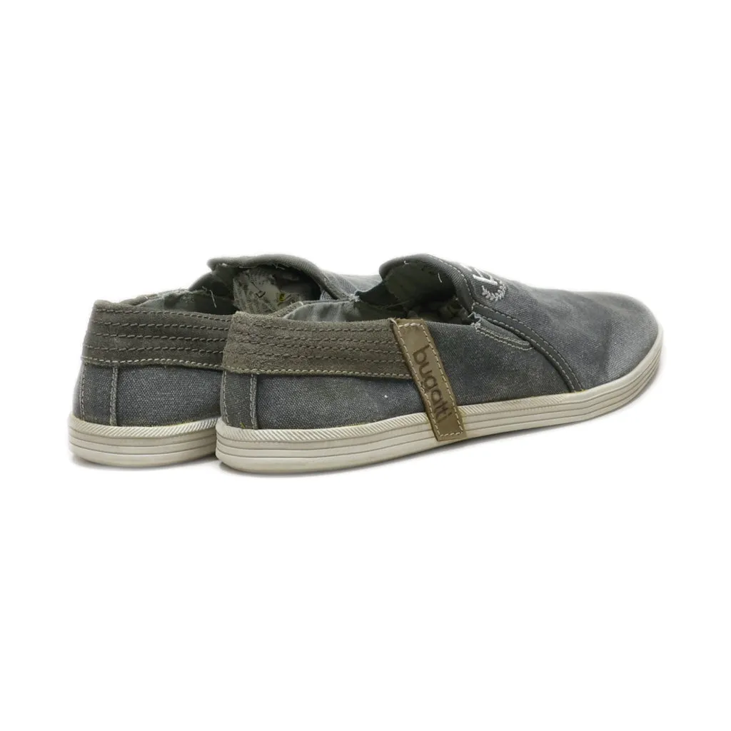 Bugatti Casual Slip Ons Canvas Grey Colour For Men