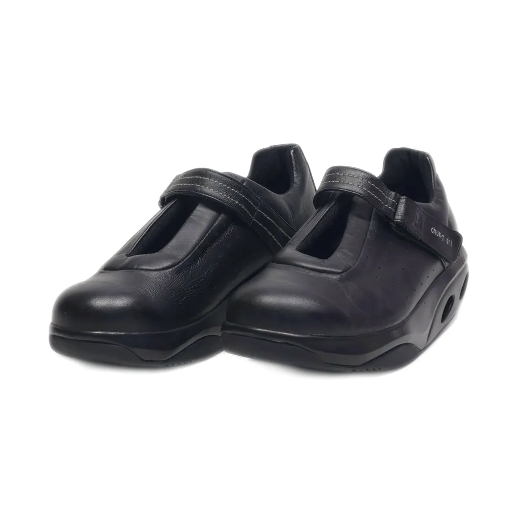 Chung Shi Casual Shoes Leather Black Colour For Men