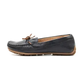 Clarks Dameo Swing Casual Loafers Leather Blue Colour For Women