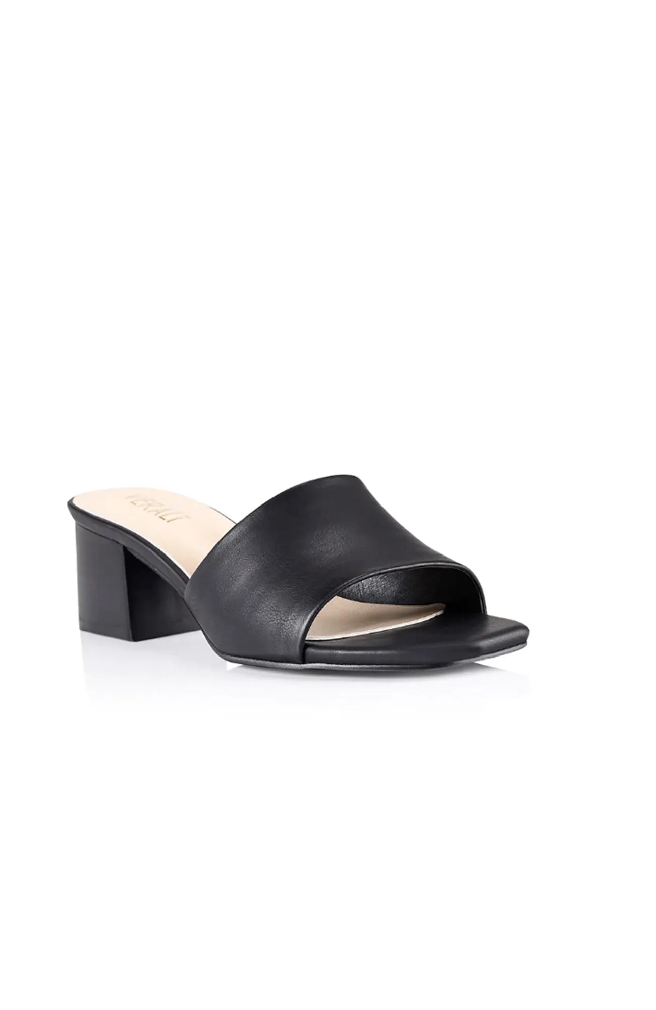 Eleni Block Heel Mules Black Softee