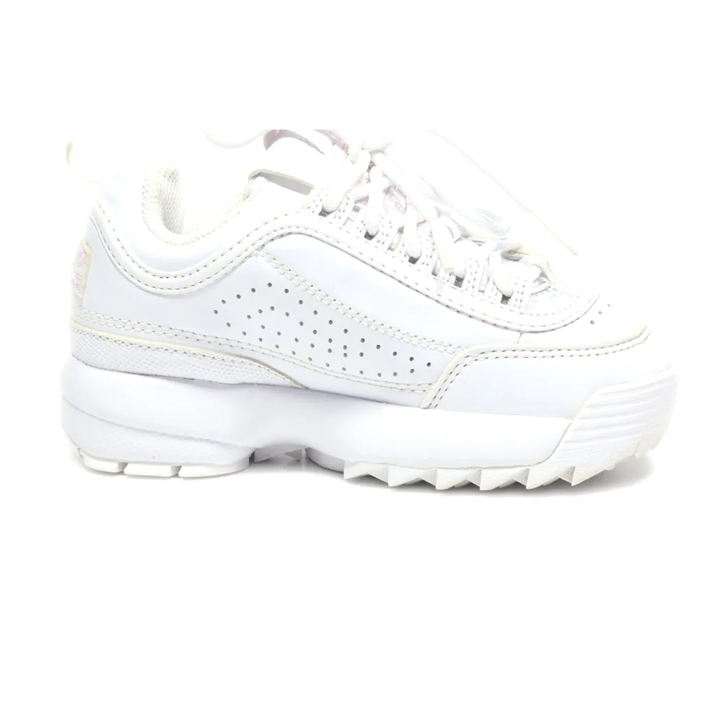 Fila Disruptor Sport Shoes Leather White Colour For Kids