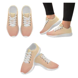 Kids's Peach Solids Print Canvas Sneakers