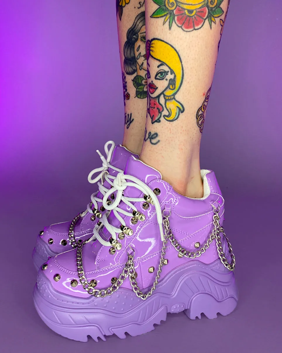 Lavender Space Candy Chain Sneakers