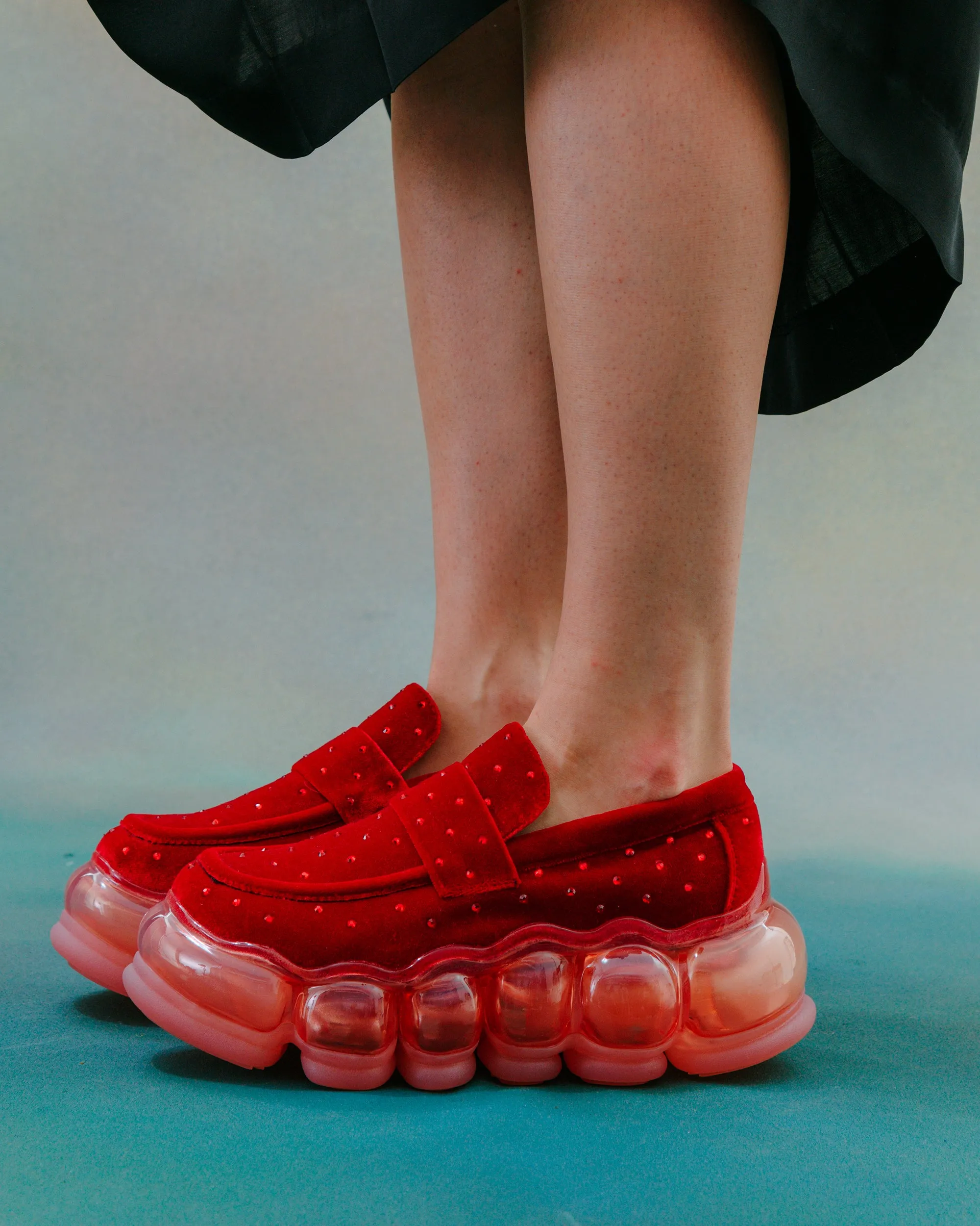 New "Jewelry" Loafer Jewel / Red