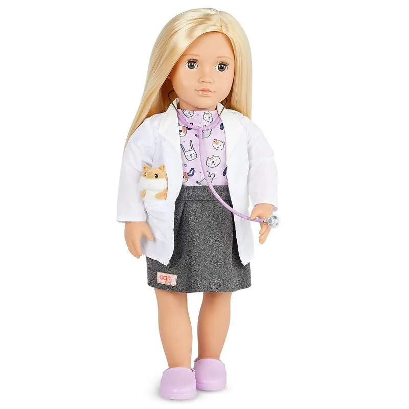 Our Generation 18Inch(45cm) Activity Doll Noemie The Veterinarian