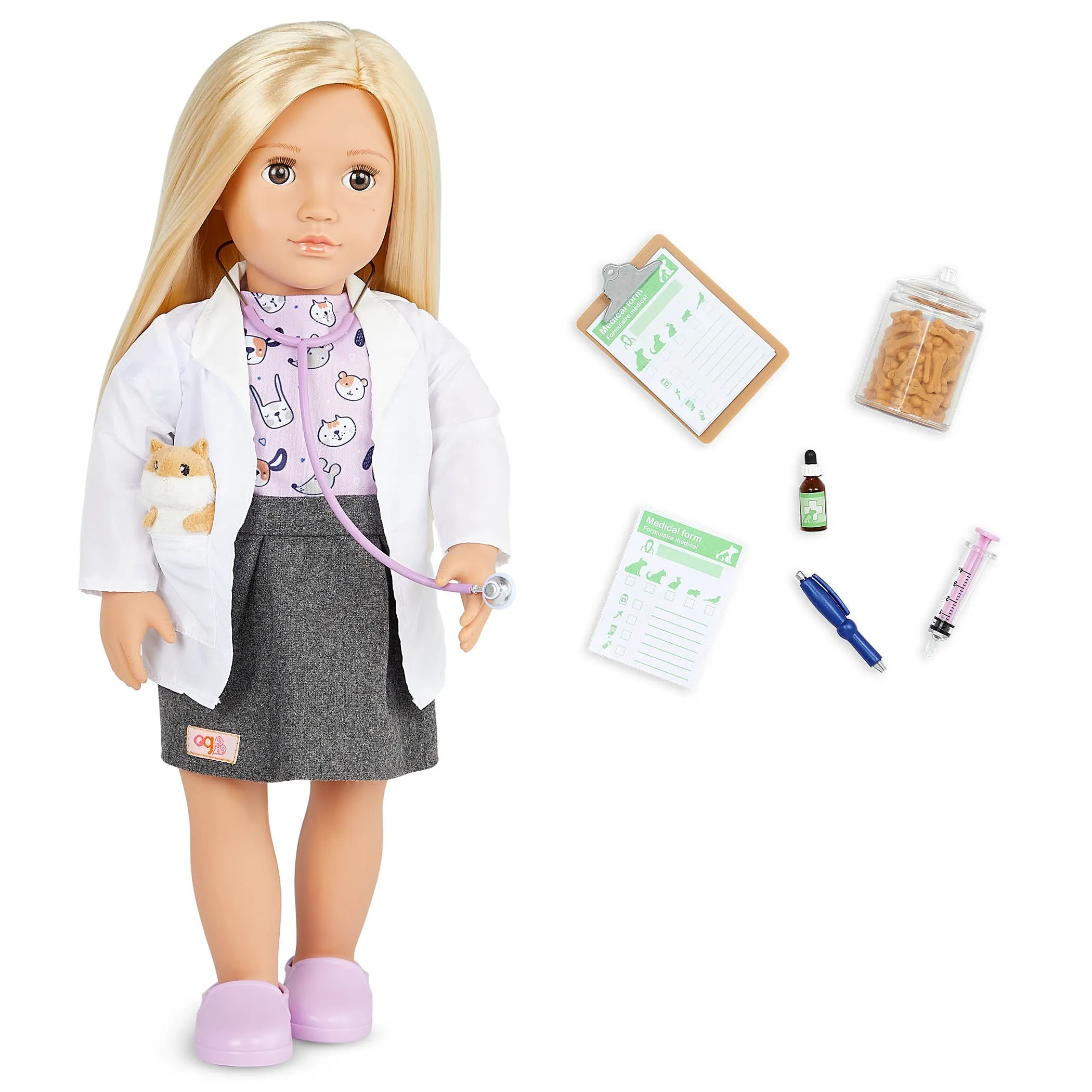 Our Generation 18Inch(45cm) Activity Doll Noemie The Veterinarian