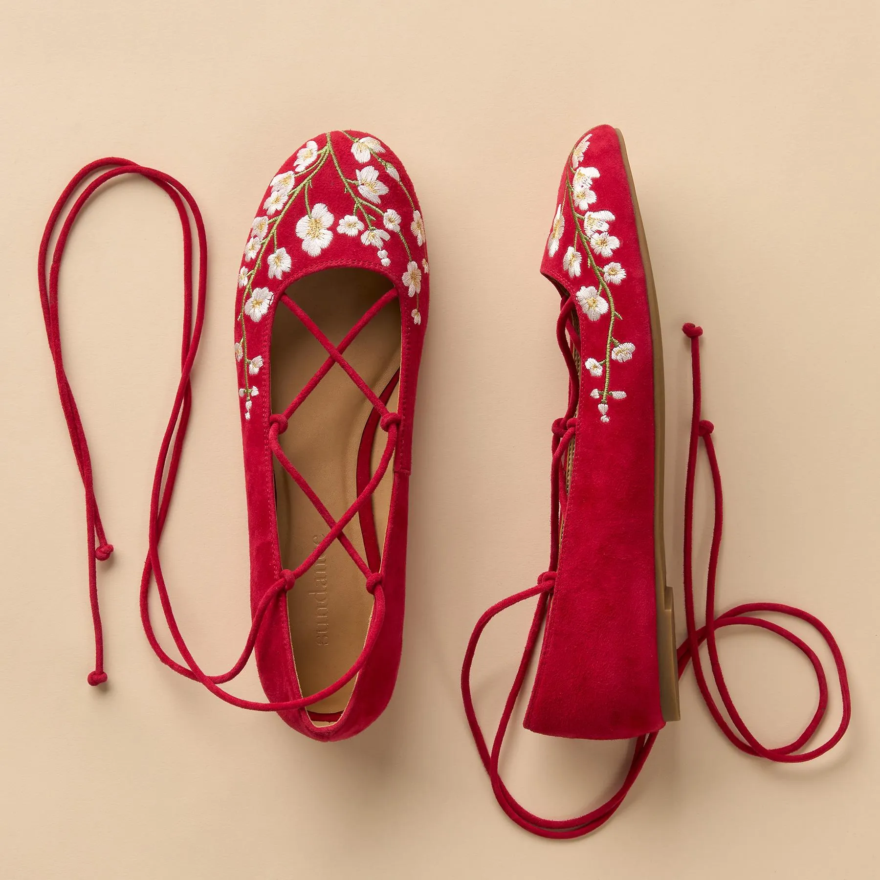 Petunia Embroidered Flats