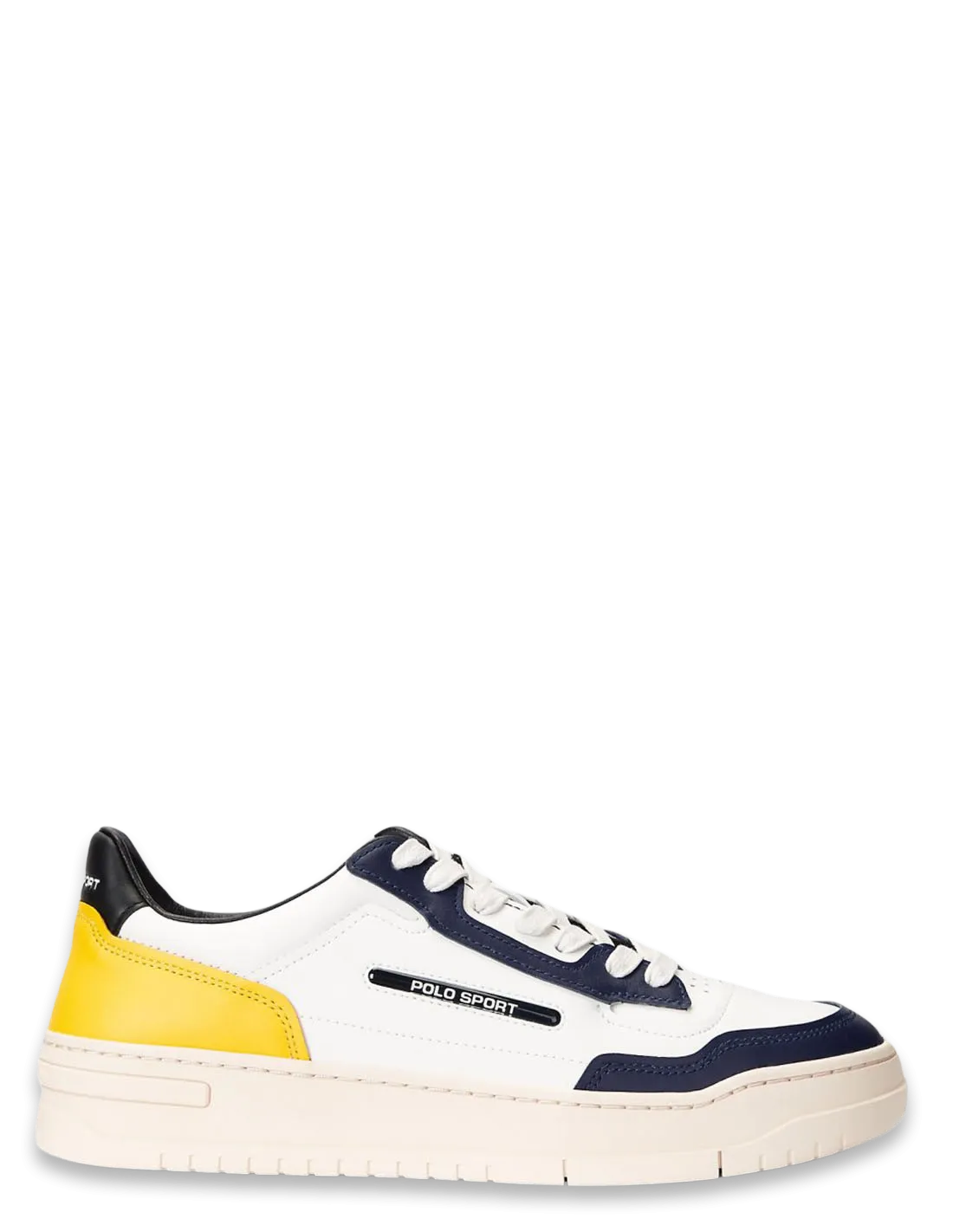 Ralph Lauren Sneakers | White/Navy/Yellow