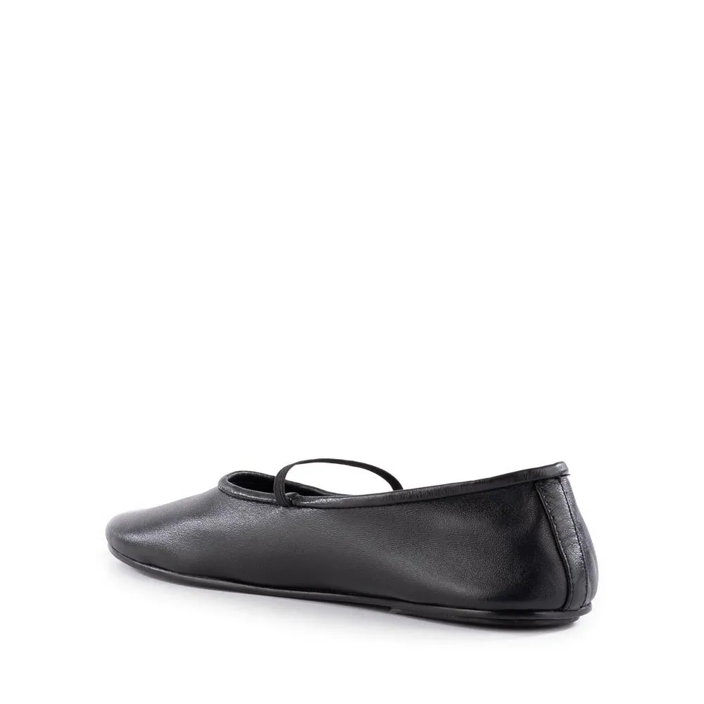 Seychelles Neon Moon Ballet Flat Travel Duo in Black Leather