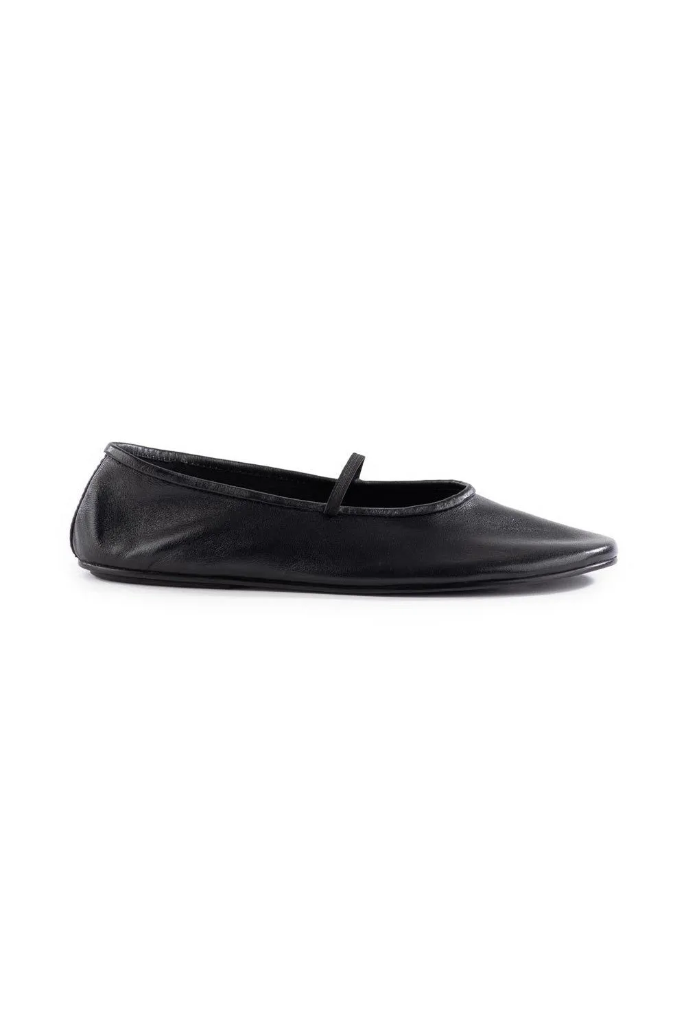 Seychelles Neon Moon Ballet Flat Travel Duo in Black Leather