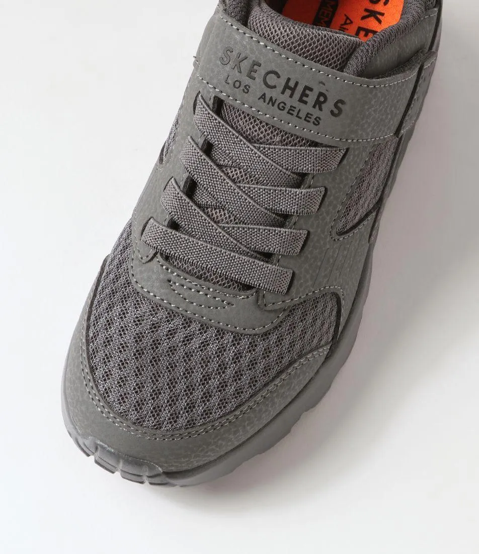 SKECHERS Uno Lite Sneaker - Runners - Charcoal - Shoe - Kids