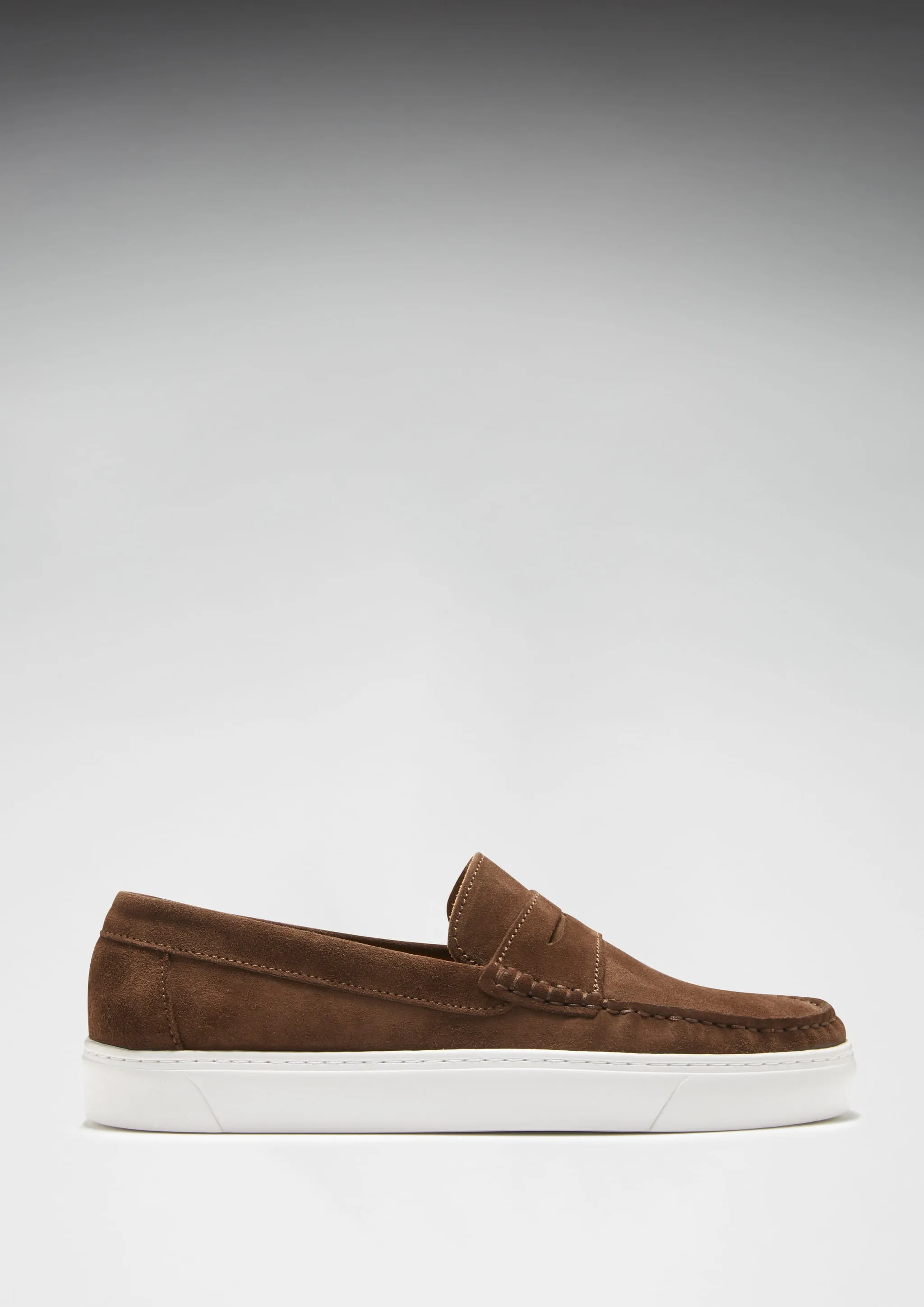 Slip-on Sneaker Loafers, brown suede