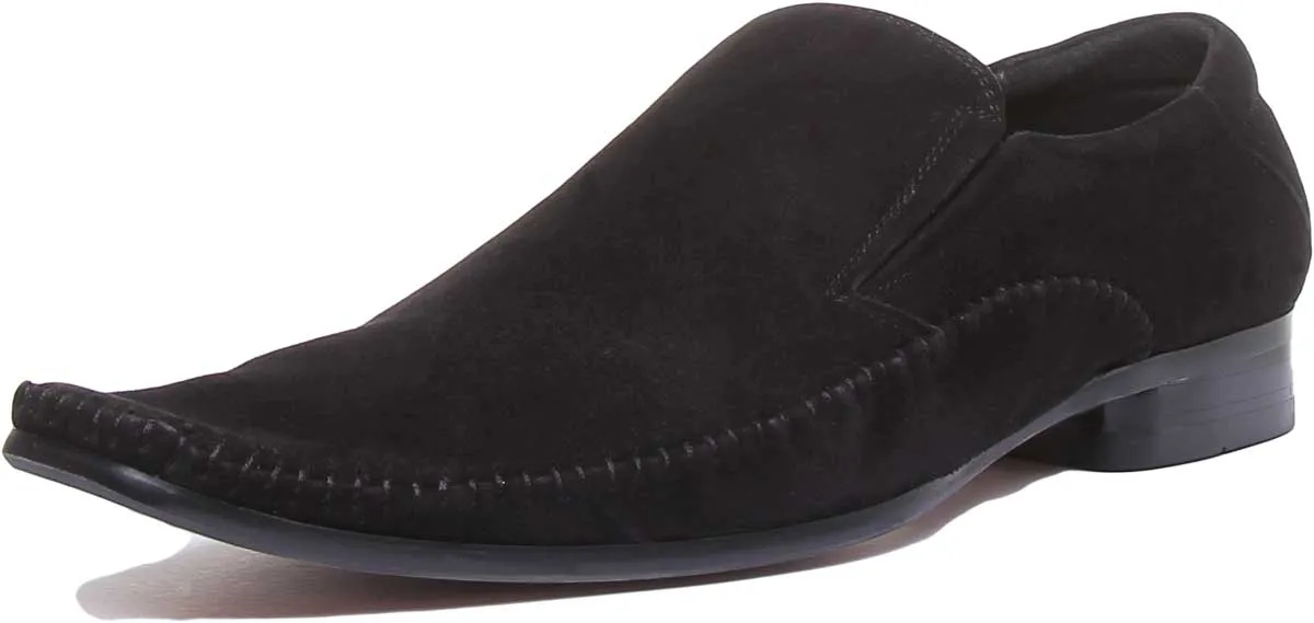 Unbranded A25-181 In Black Suede For Men