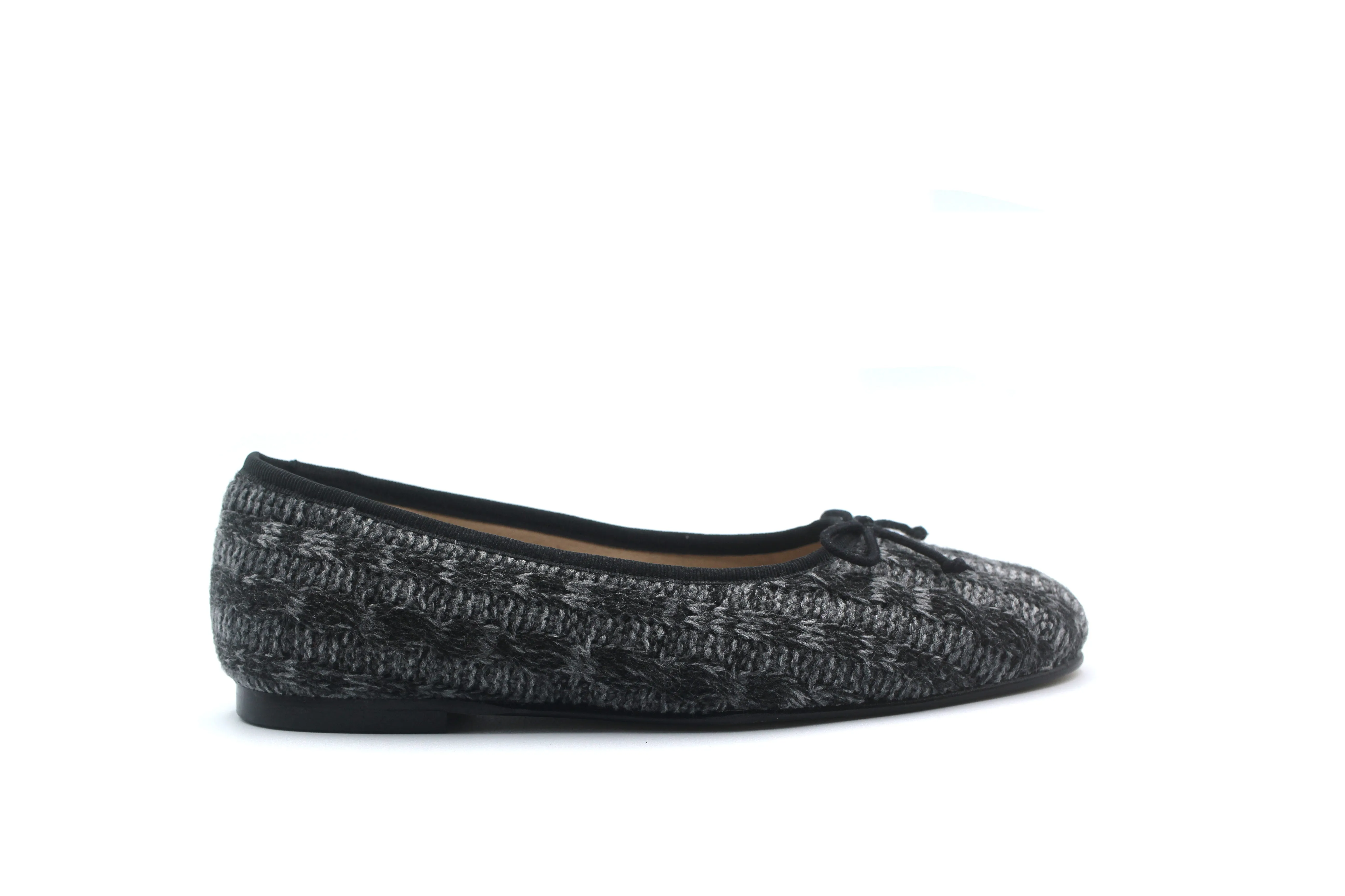 Valencia Grey Knit Ballet Flat