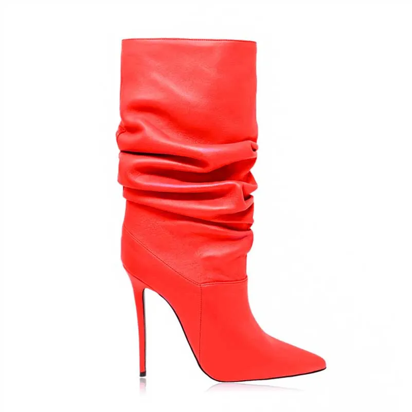 Women Suede Slouchy Boots