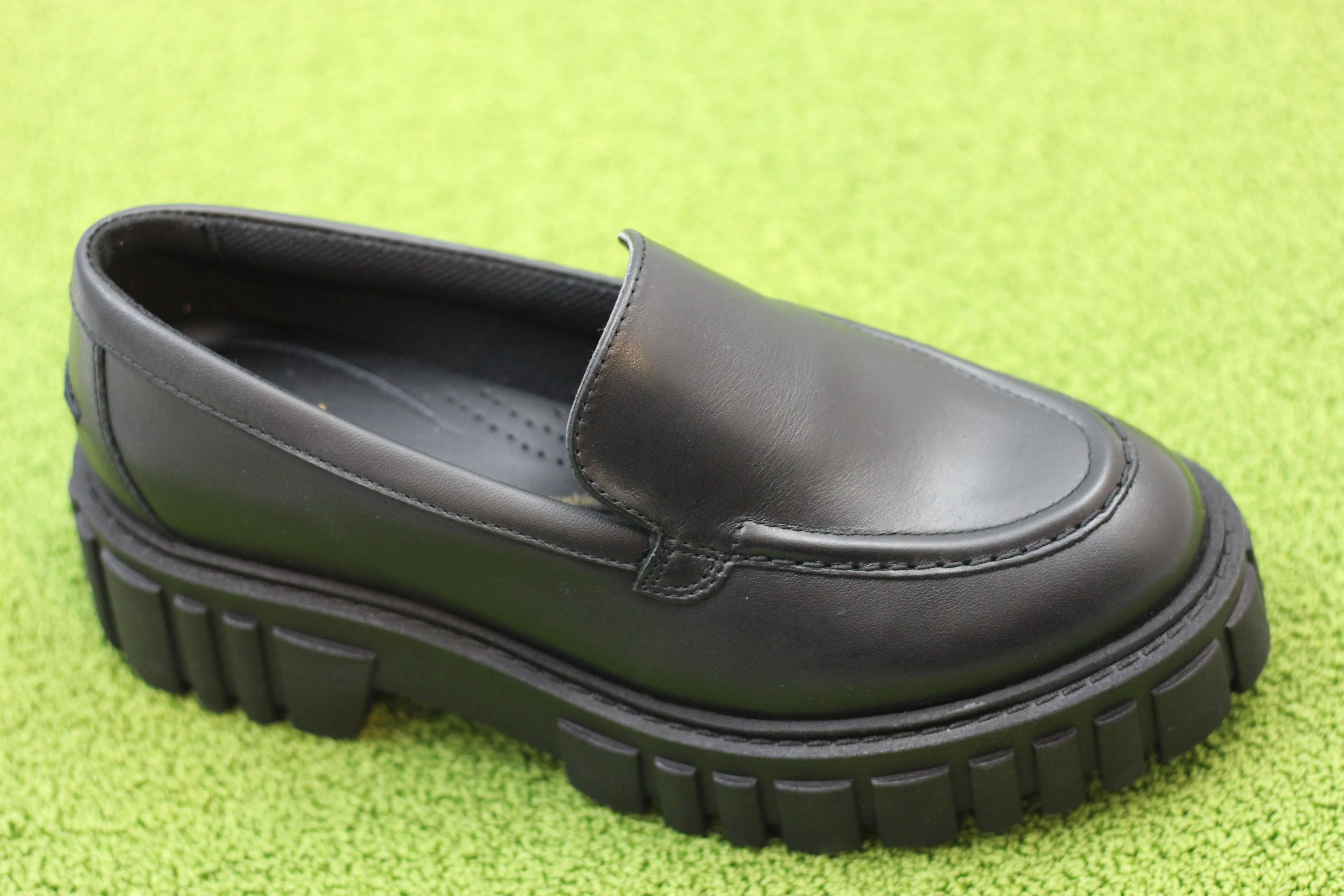 Women's Page Loafer - Black Leather